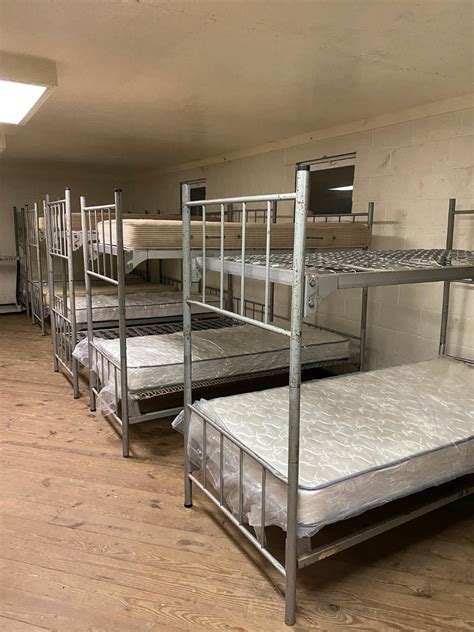 used military surplus bunk beds.